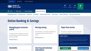 Bank of Scotland | Banking and Savings | Online Banking Help