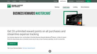 Business Rewards Mastercard | Small Business | Bank of the West
