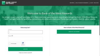 Bank of the West Rewards - Login