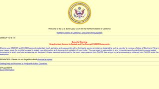 U.S. Bankruptcy Court, Northern District of California