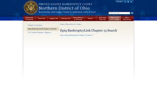 Epiq BankruptcyLink Chapter 13 Search | Northern District of Ohio ...