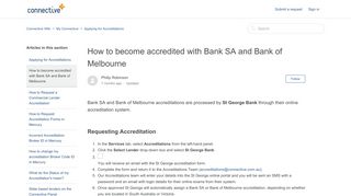 How to become accredited with Bank SA and Bank of Melbourne ...