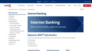 Internet & Online Banking , online services | BankSA