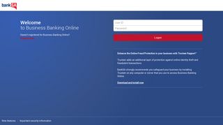 BankSA : Business Banking Online - Logon