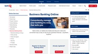 Online Business Banking , online services | BankSA