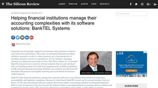 BankTEL Systems - The Silicon Review