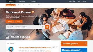 Log in to BOB (Bankwest Online Banking) - Bankwest Forum - 9
