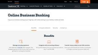 Online Business Banking – Business - Bankwest