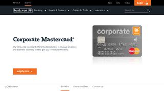 Bankwest Corporate Mastercard® - Bankwest