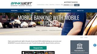 Mobile Banking with Mobile Deposit | BANKWEST | Buffalo, MN ...