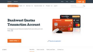 Rewards Transaction Account - Rewards Bank Account - Bankwest