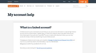 What is a linked account? | Help | Bankwest