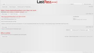 LastPass Forums • View topic - https://www.bankwithsouthern.com ...
