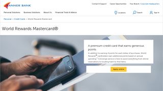 World Rewards Mastercard® | Banner Bank