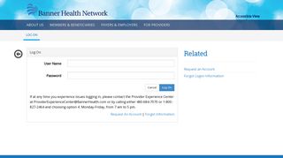 Log On - Banner Health Network