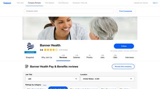 Working at Banner Health: 597 Reviews about Pay & Benefits | Indeed ...