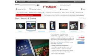Custom Banners | Banner Printing | Staples®