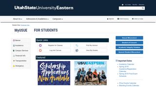 MyUSU Eastern - Students | USU - Utah State University Eastern