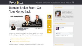 Banners Broker Scam: Get Your Money Back | Finch Sells
