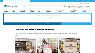 Custom Banners & Vinyl Banner Printing | Vistaprint
