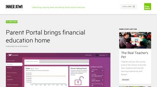 Parent Portal brings financial education home Banqer ... - Inner.Kiwi
