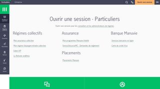 Ouvrir une session - Particuliers | Manuvie