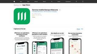 Service mobile Banque Manuvie dans l'App Store - iTunes - Apple