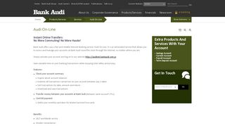 Bank Audi sal | Jordan Branches – Audi On-Line