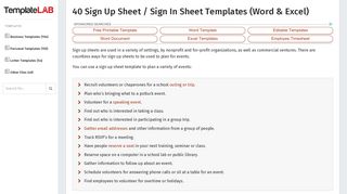 40 Sign Up Sheet / Sign In Sheet Templates (Word & Excel)