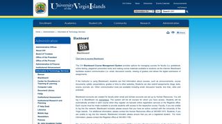 Blackboard - University of the Virgin Islands