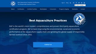 Best Aquaculture Practices: BAP