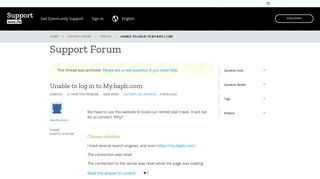 Unable to log in to My.baplc.com | Firefox Support Forum | Mozilla ...