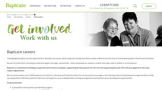 Work with us - Baptcare