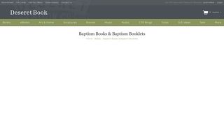 Baptism Books & Baptism Booklets - Deseret Book