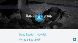 Baptism Signup - ALIVE Wesleyan .INFO