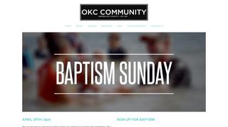 OKC Community Church — Baptism Signup