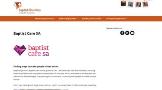 Baptist Care SA | Baptist Churches SA