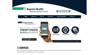E-Services :: Baptist Health FCU - Baptist Health Federal Credit Union