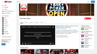 Bar Poker Open - YouTube