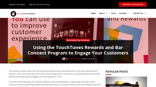 Using the TouchTunes Rewards and Bar Connect Program to Engage ...