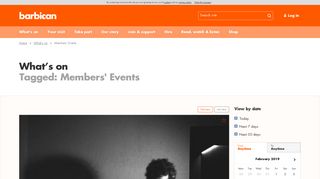Members' Events | Barbican