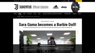 Sara Gama becomes a Barbie Doll! - Juventus.com