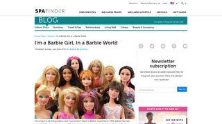 I'm a Barbie Girl, In a Barbie World - SpaFinder
