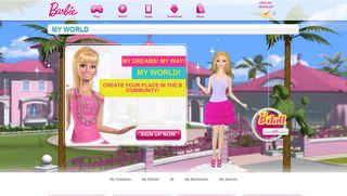 My World - The Most Pink-tastic World for Girls Online | Barbie