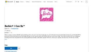 Get Barbie® I Can Be™ - Microsoft Store