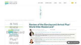 2019 Review: Barclaycard Arrival Plus World Elite Mastercard