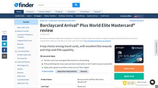 Barclaycard Arrival Plus World Elite Mastercard review | finder.com
