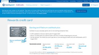 Rewards credit card | Barclaycard