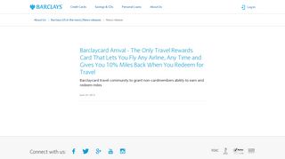 Barclaycard Arrival - The Only Travel Rewards Card That Lets You Fly ...