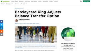 Barclaycard Ring Adjusts Balance Transfer Option - NerdWallet